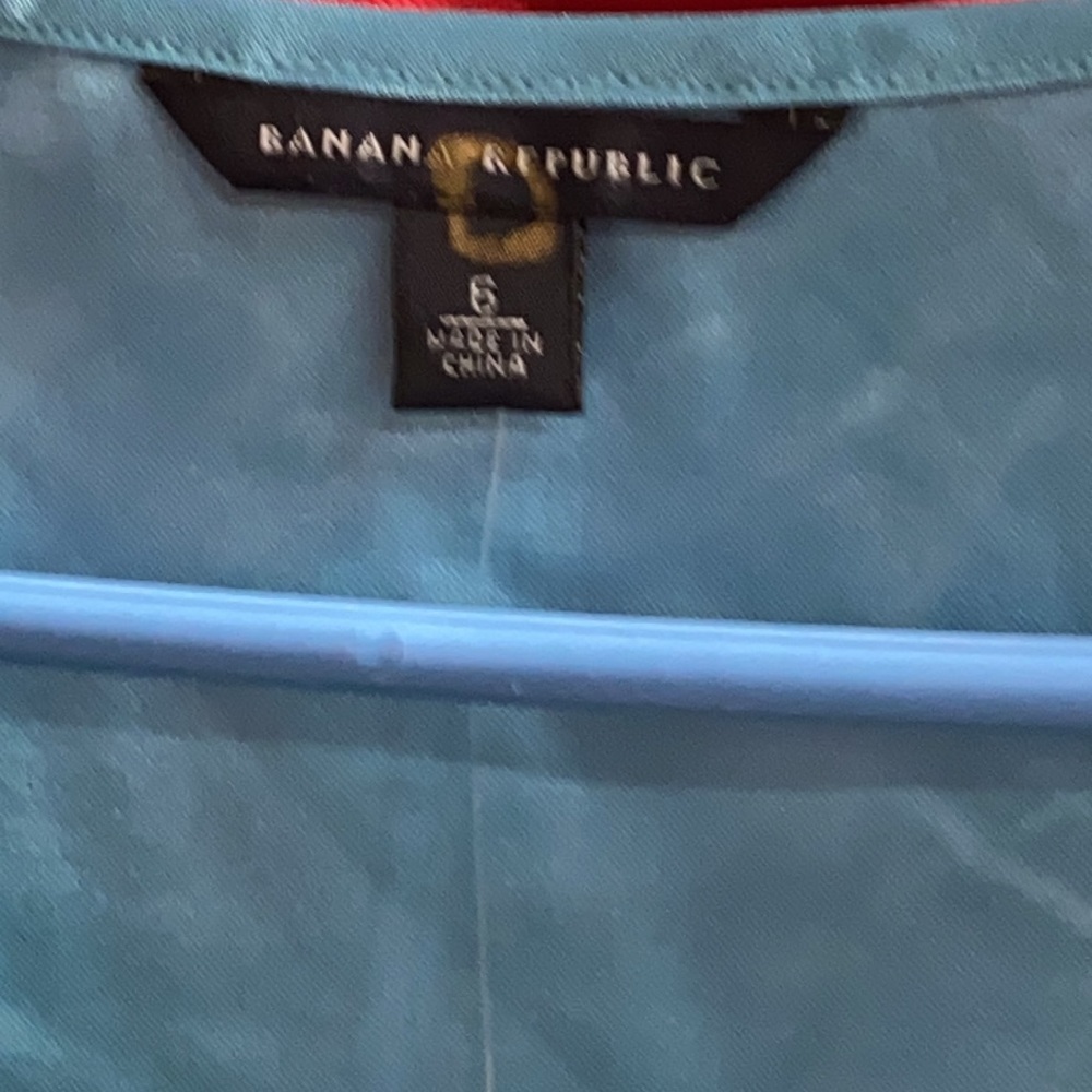 Size‎ 6 Banana Republic Top Blouse Shirt Silk - Picture 5 of 8